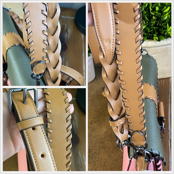 Coach Georgie Whipstitch Colorblock Leather Shoulder/Crossbody Bag - Picture 11 of 15